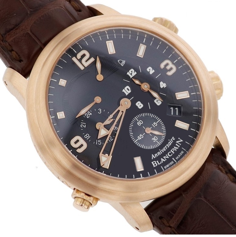 Blancpain Leman Reveil Gmt Men's Rose Gold 2041B-3630N - Trade Watches Inc.